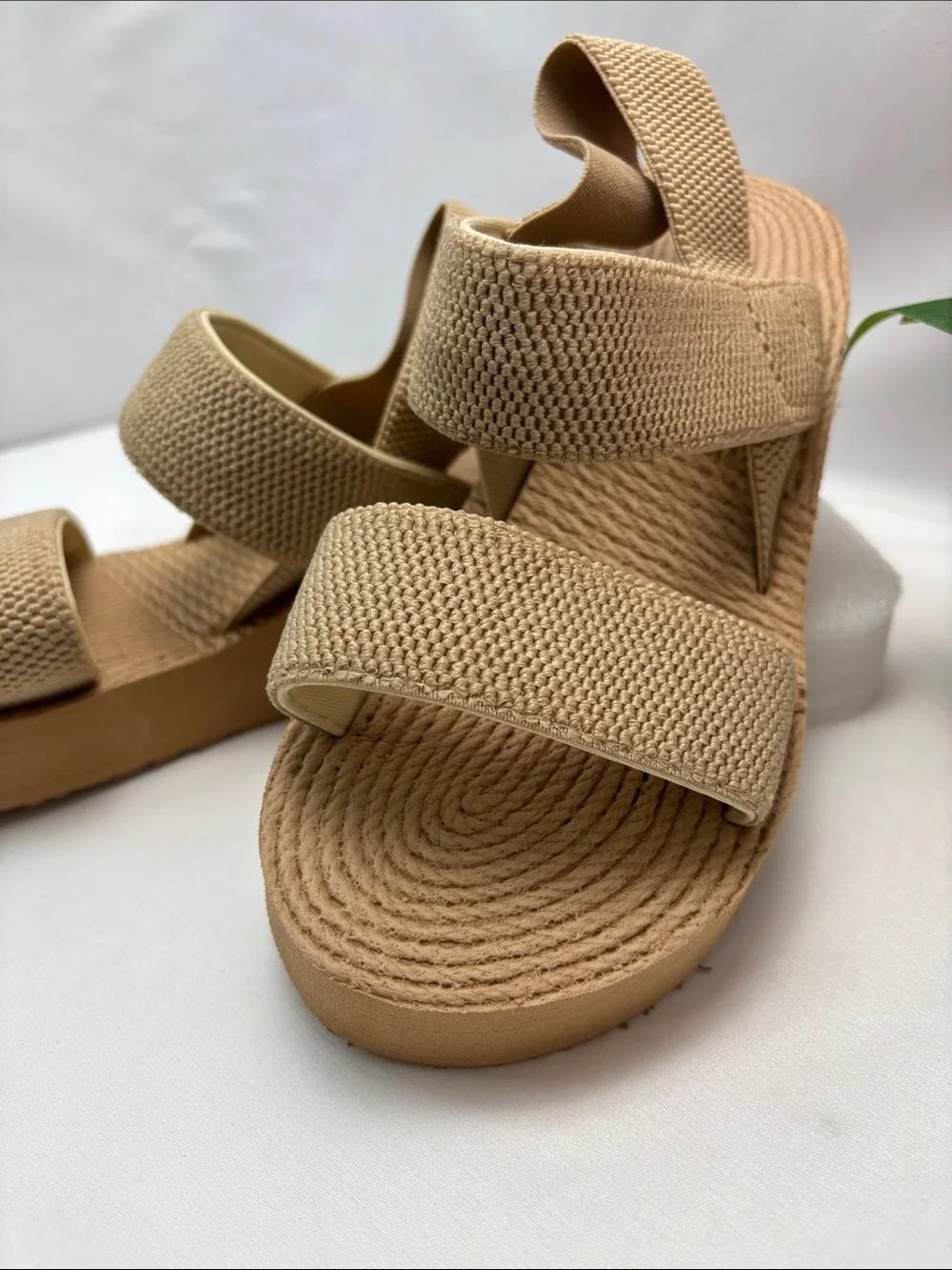 Fashion‎ Women’s 40 Beige Wedge Sandals - Comfortable Summer Platform #420
